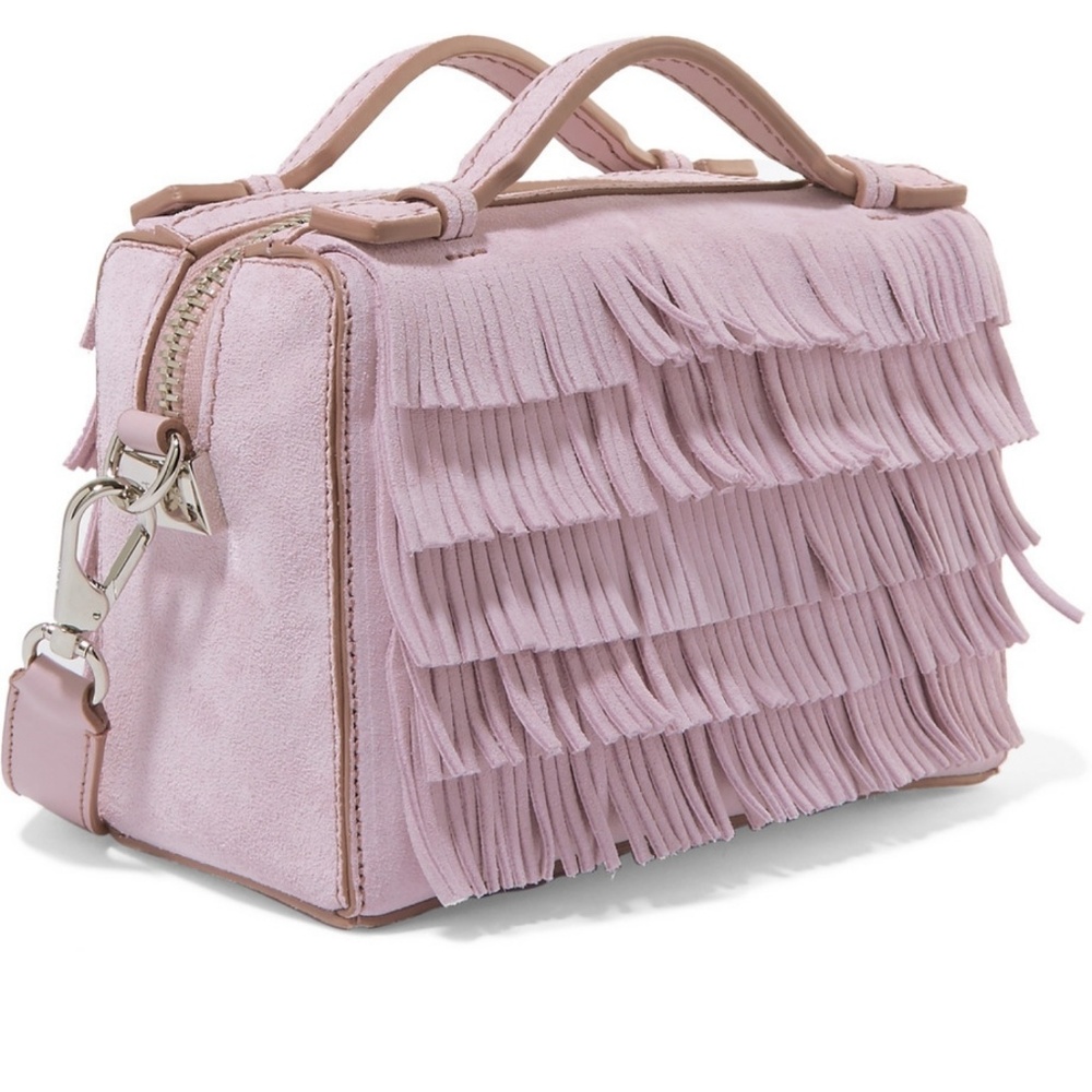 Tods micro gommino fringed crossbody bag